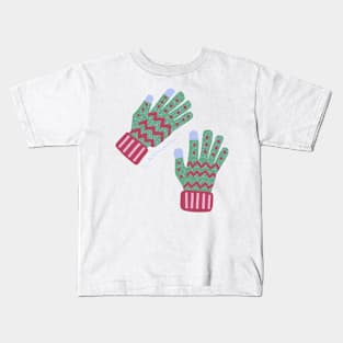 Smartphone gloves for winter Kids T-Shirt